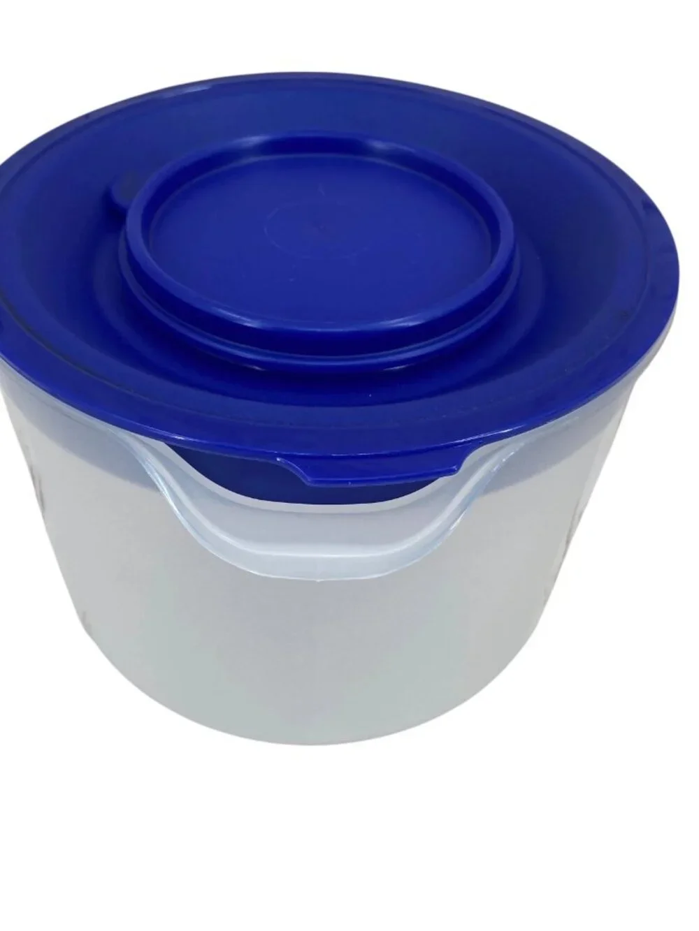 Tupperware Mix N Store 8 Cup Measuring Bowl Storage Measure & Blue Lid 1629E-2